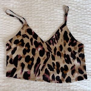 Cheetah Print Silk Blouse